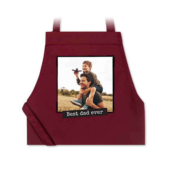 Coloured Apron Burgundy