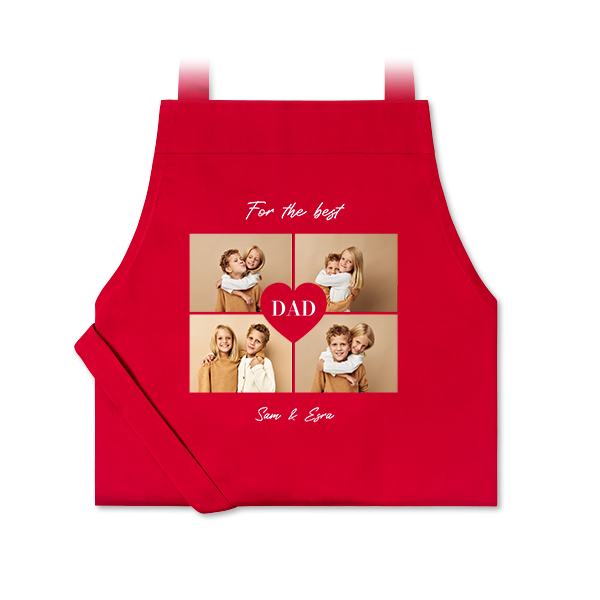 Tablier photo rouge Tablier photo rouge