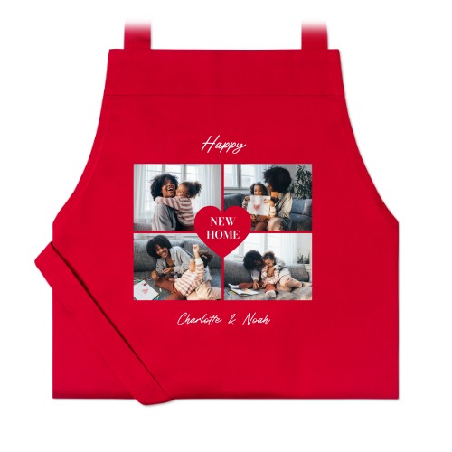 Schort met foto rood Schort met foto rood