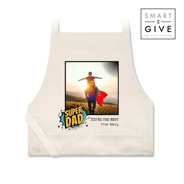 Smart2Give BBQ Box with Beige Apron (Fair trade cotton)