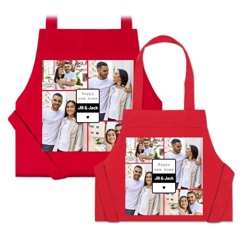 Schortenset voor Ouder en Kind - Rood Schortenset voor Ouder en Kind - Rood