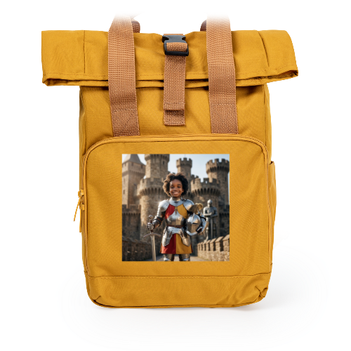 Sac Ă dos jaune avec impression Sac Ă dos jaune avec impression