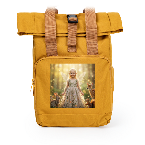 Sac Ă dos jaune avec impression Sac Ă dos jaune avec impression