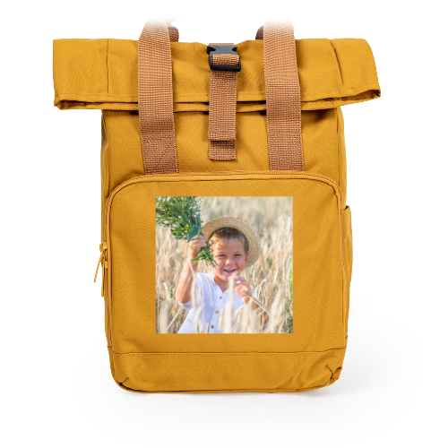 Sac Ă dos jaune avec impression Sac Ă dos jaune avec impression