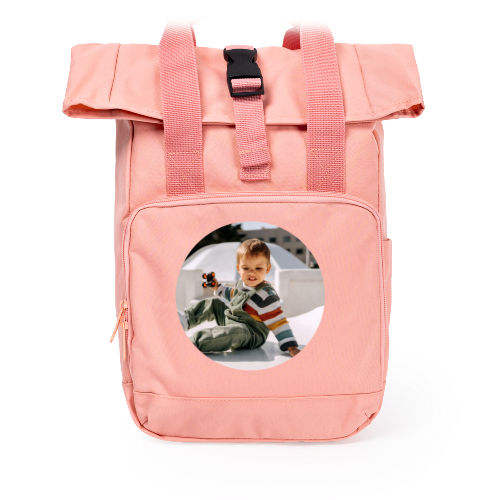Rugzak roze met print Rugzak roze met print