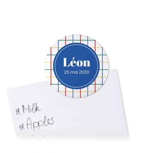 Badges aimantés petit format (lot de 12)