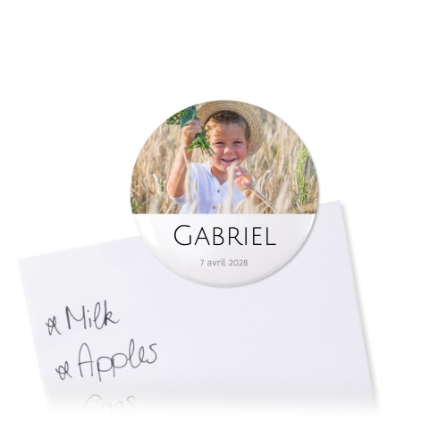 Badges aimantés petit format (lot de 12)