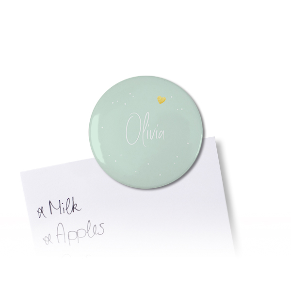 Gold Heart Dots - Text Only