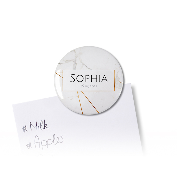 Marble Geo Gold - Text Only