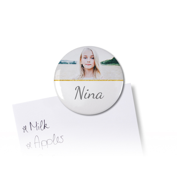 Badges aimantés petit format (lot de 4)