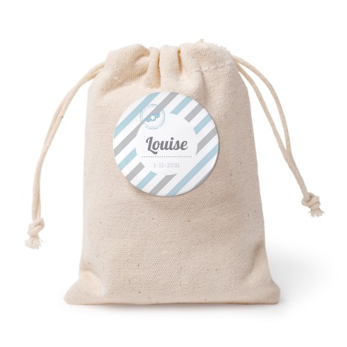 Small cotton bags with pin badge - set of 12 Small cotton bags with pin badge - set of 12