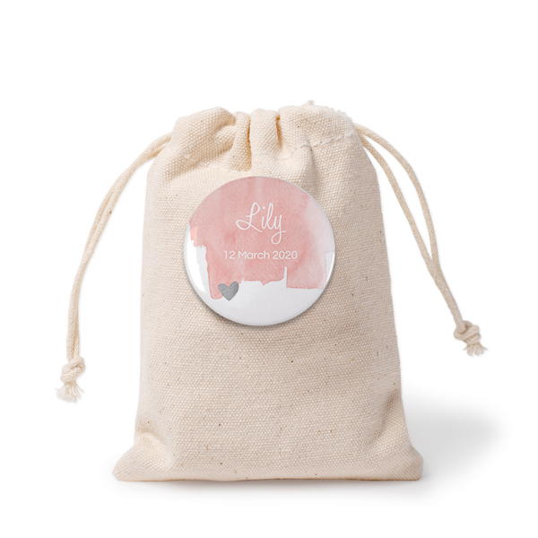 SmÄ tygpÄsar med pins - 12 st SmÄ tygpÄsar med pins - 12 st