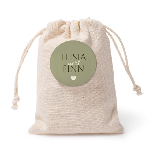 Sachets en coton avec badge (lot de 12) Sachets en coton avec badge (lot de 12)