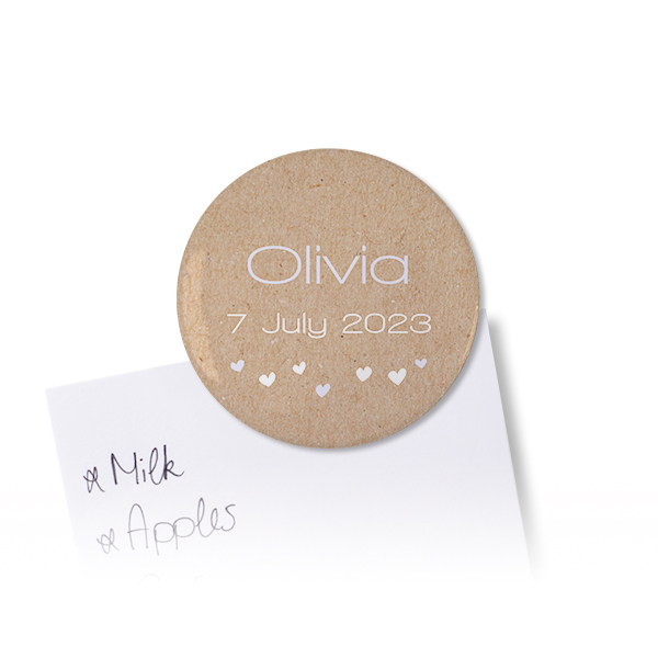 Badges aimantés grand format (lot de 12)