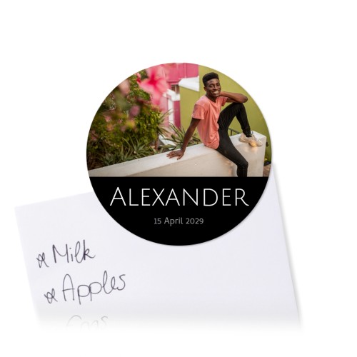 Button magneten met foto groot - Set van 12