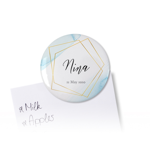 Badges aimantés grand format (lot de 12)