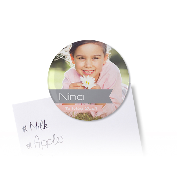 Badges aimantés grand format (lot de 12)