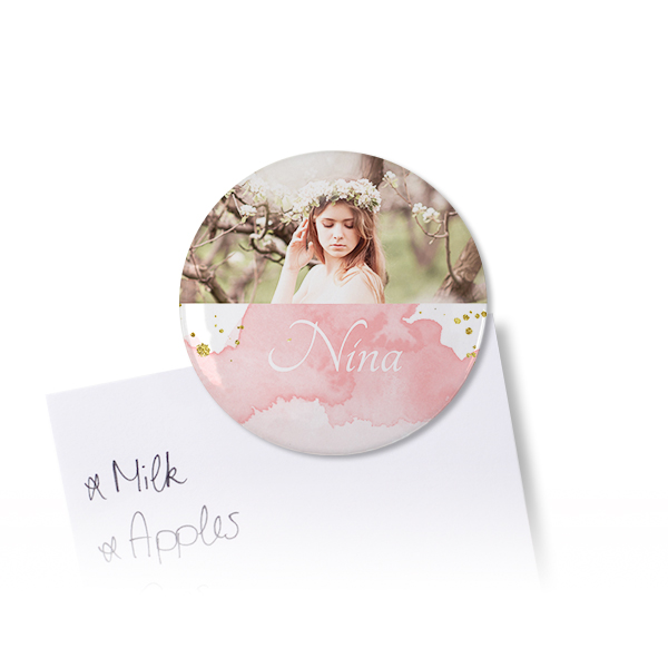 Badges aimantés grand format (lot de 12)