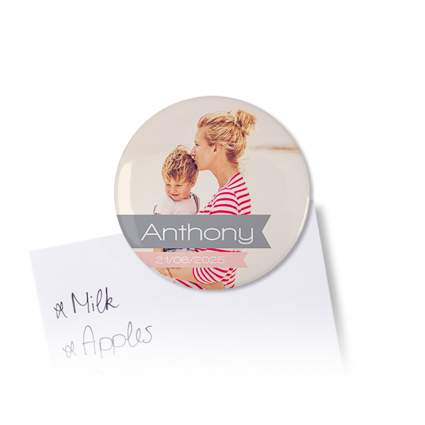 Badges aimantés grand format (lot de 12)