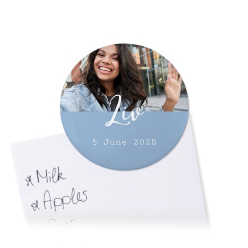 Badges aimantés grand format (lot de 4)