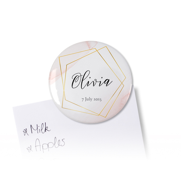 Badges aimantés grand format (lot de 4) Badges aimantés grand format (lot de 4)