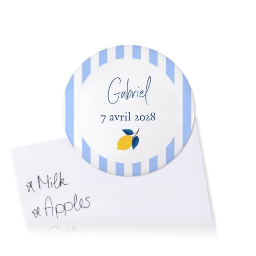 Badges aimantés grand format (lot de 4)