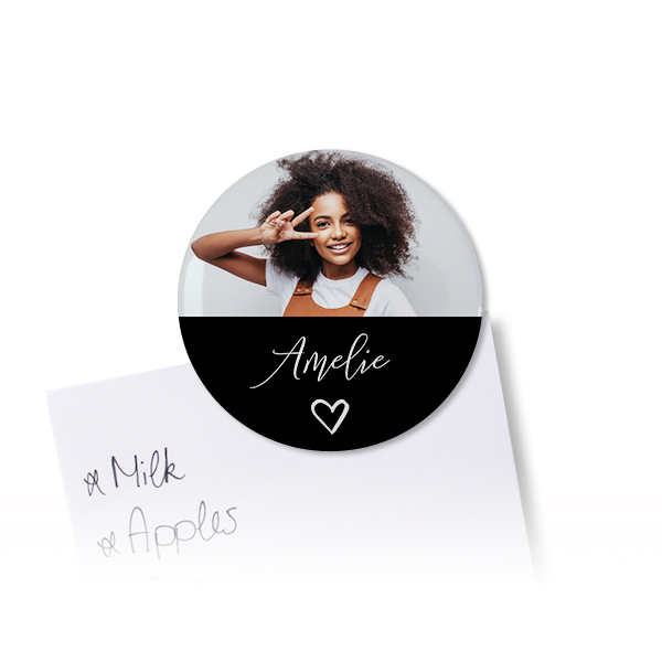 Badges aimantés grand format (lot de 4)