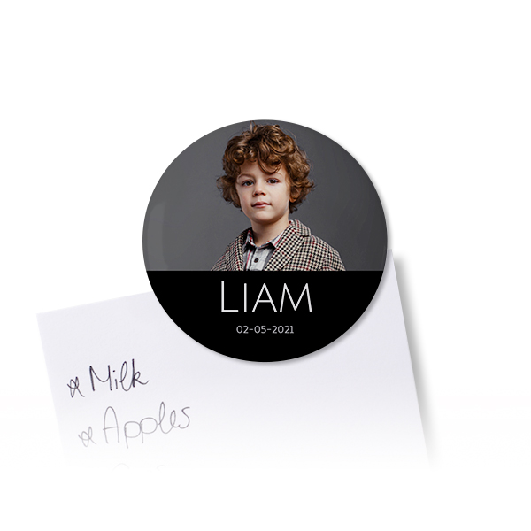 Badges aimantés grand format (lot de 4)