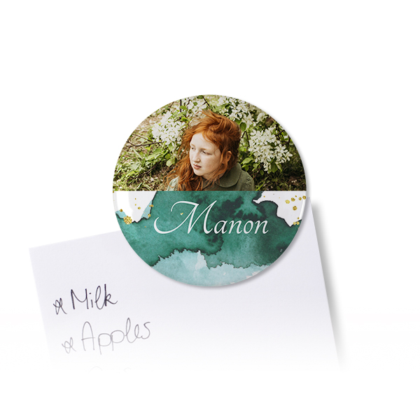 Badges aimantés grand format (lot de 4)