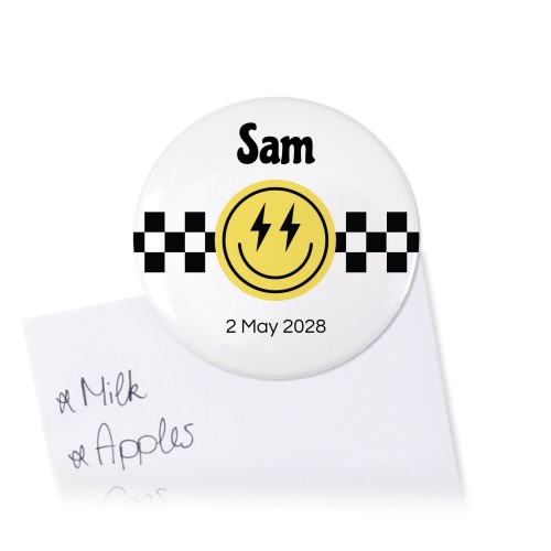 Button magneten met foto groot - Set van 4