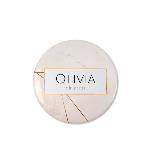 Marble Geo Gold - Text Only