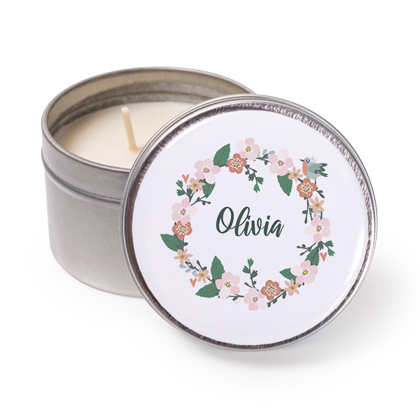 Flower Wreath Birds - Text Only Flower Wreath Birds - Text Only