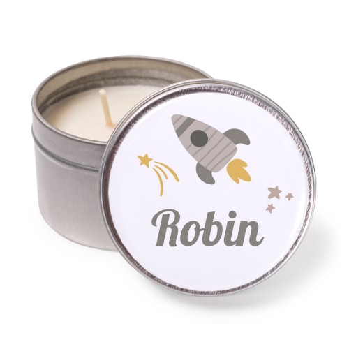 Waxinelichtje in blik met fotomagneet - Set van 24