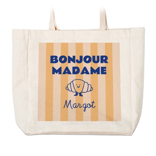 Tote bag grande taille écru