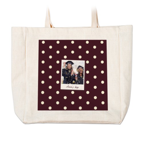 BagShopper32x30_ClassicPolkaLoveBrown