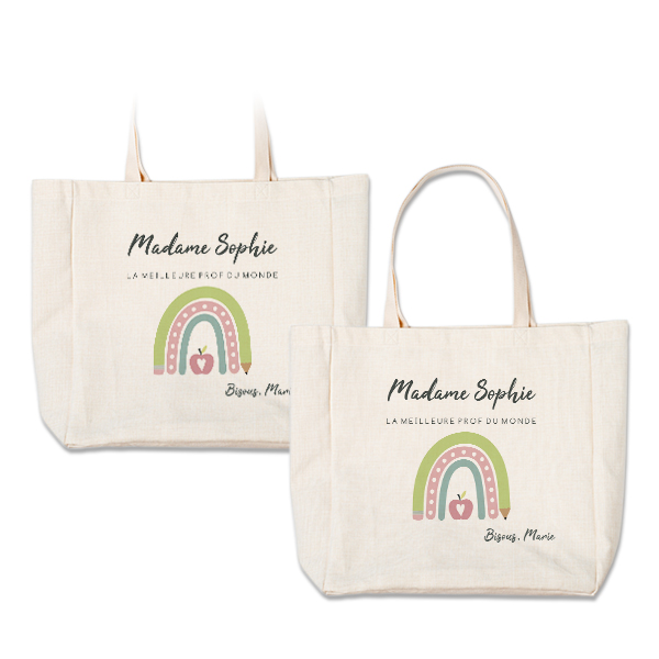 Tote bag grande taille écru