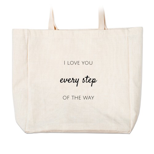 Tote bag grande taille écru