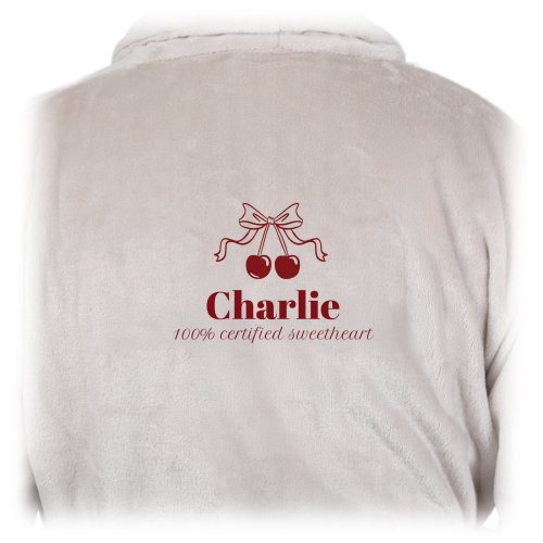 Vintage Cherry Love Text - Only