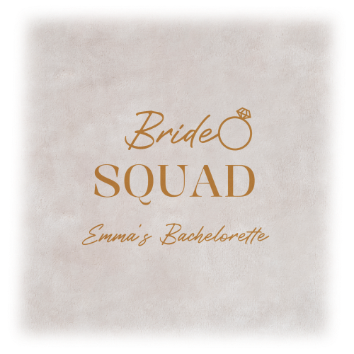 Badjas zandkleur met print voorzijde Badjas zandkleur met print voorzijde