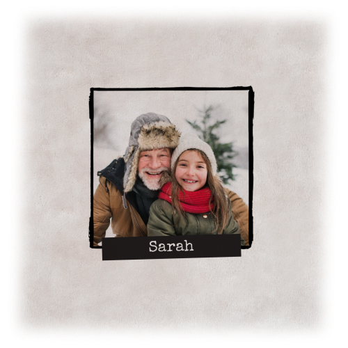 Morgenkåbe sandfarvet med tryk foran