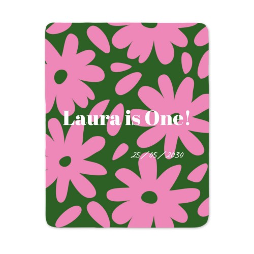 Happy Flower Pattern - Text Only