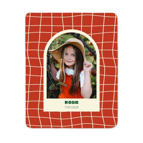 Fleece pledd hvit 120x150cm