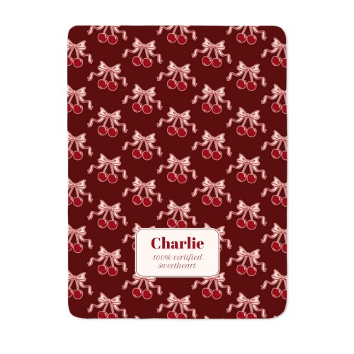 Vintage Cherry Love Text - Only