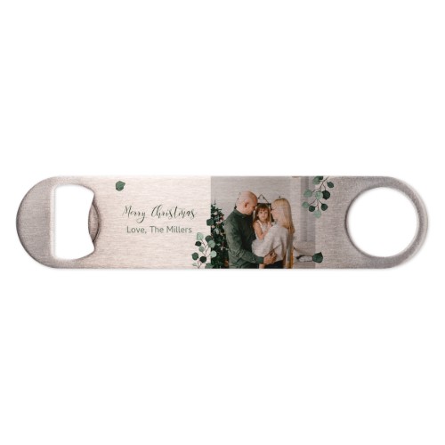 Flesopener metaal met print