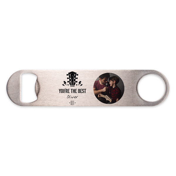 Flesopener metaal met print Flesopener metaal met print