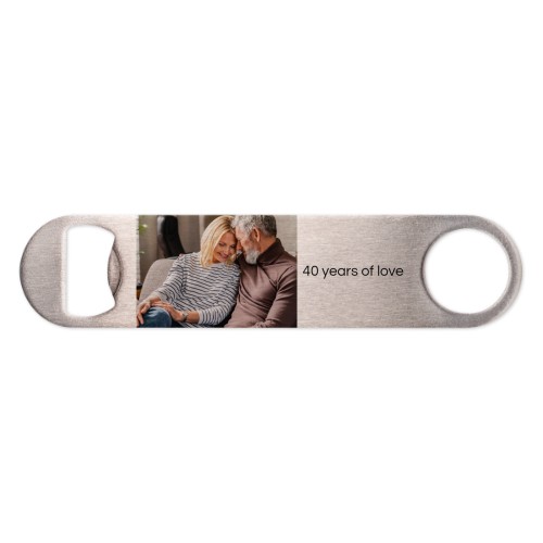 Bottle opener steel with print
