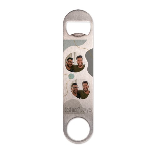 Décapsuleur en acier avec photo Décapsuleur en acier avec photo