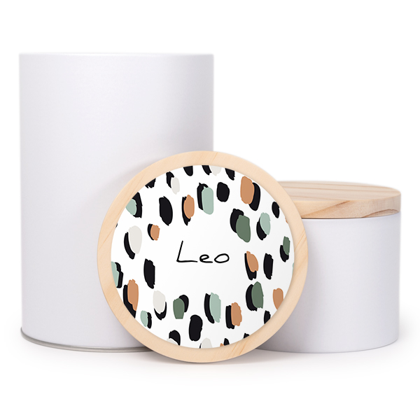 Tin jar wooden lid sticker large (set of 2) Tin jar wooden lid sticker large (set of 2)