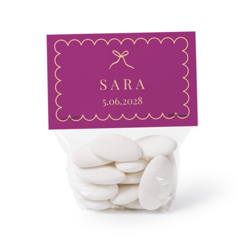 Classy Scallop Bow - Text Only