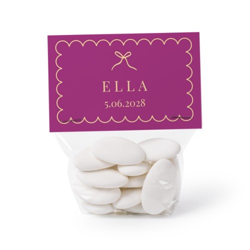 Classy Scallop Bow - Text Only